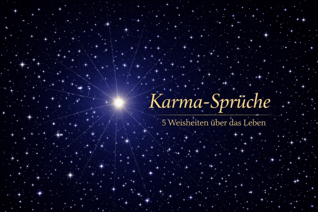 Karma-Sprüche - 5 Weisheiten