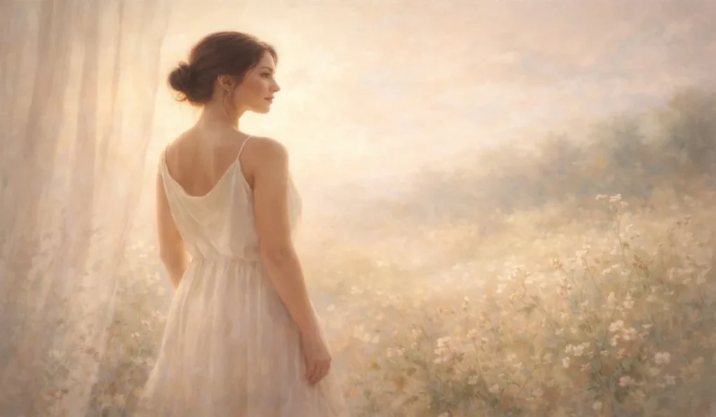 Junge Frau wünscht sich selbst zu sein